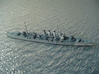 Camouflaged Cruiser Hms Norfolk By Neptun T 1:1250 Waterline Ship Model