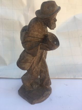 Vintage Hand Carved Wood Sculpture Statue Figure 6”
