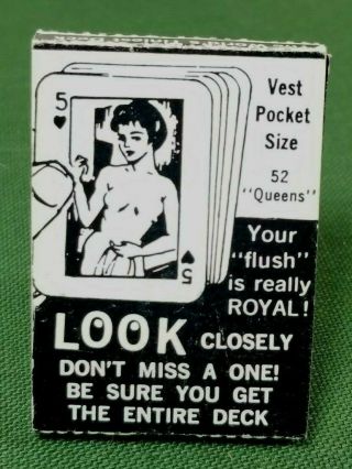 For G.  King Only Vtg Bathroom Condom Vending Machine Nude Girl Mini - Photo