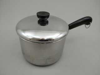 Revere Ware 3 Qt Sauce Pan Tri - Ply Disc Bottom With Lid