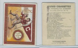 T51 Murad Cigarettes,  College,  1909,  Colgate,  Football