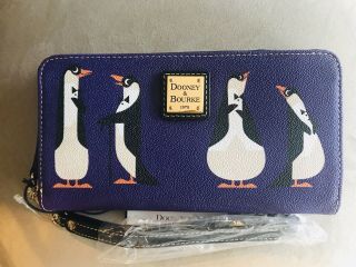 Disney Dooney Bourke Mary Poppins Returns Penguin Wallet Wristlet Nwt