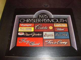 1975 Chrysler Plymouth Brochure Full Color Nm Duster Gran Fury Voyager