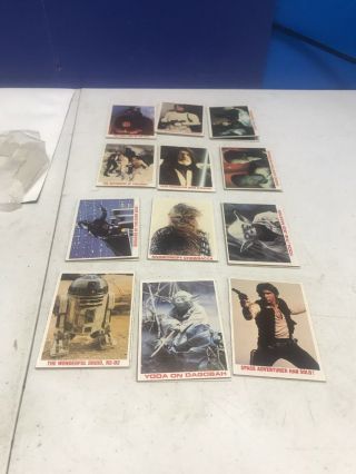 1980 Star Wars Burger King Complete 12 Panel Set 36 Cards