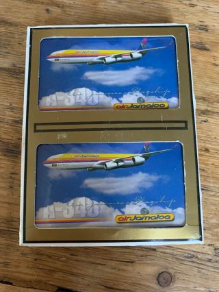 Vintage " Air Jamaica " Deck Of Playing Cards - 2 Decks A - 340
