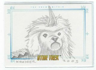 Star Trek Sketchafex Sketch Card The Enemy Within
