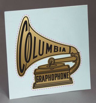 Columbia Disc Phonograph Gramophone Precut Water Slide Decal