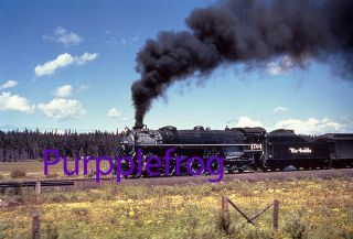 Duplicate Railroad Slide Denver & Rio Grande Western 4 - 8 - 4 1704 M - 64 Steam D&rgw