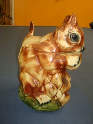 Vtg Mccoy Pottery Squirrel Cookie Jar 10 " Made In Usa Weighs 4 Lbs