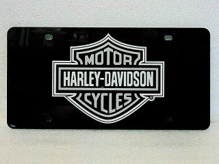 Harley Davidson Motorcycles Advertising Sign Bar Shield License Plate $9.  95 Nr