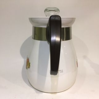Vintage Corning Ware ' Spice of Life ' 6 Cup Stove Top Coffee Percolator P - 166 6