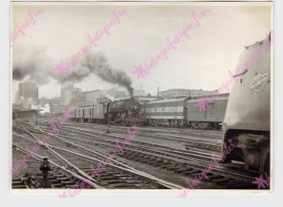 Vintage 5 " X7 " Photo Train Railroad C&nw Chicago North Western 604 C.  St.  P.  M.  &o.