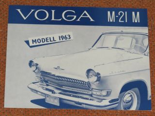 1963 Volga Gaz - 21 Brochure - - Finland