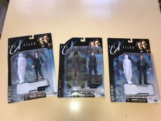 1998 Mcfarlane Agents Scully And Mulder Xfiles Action Figures Nib Set Of 3
