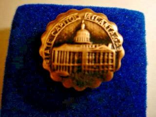 Vintage State Capital,  Atlanta Georgia Seal Lapel Pin/hat Pin S11