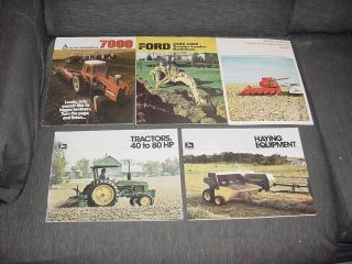 Tractor/farm,  Plow/implements 14 Brochures 1960s - 1970s - 1980s