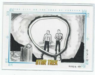 Star Trek Sketchafex Sketch Card The City On The Edge Of Forever