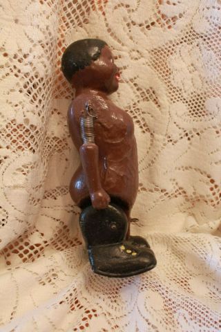 Rare Antique Black Americana Early 1900s Folk Art Wood Walker Doll Toy 4