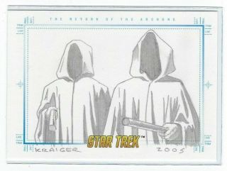 Star Trek Sketchafex Sketch Card The Return Of The Archons