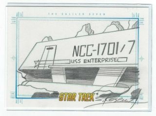 Star Trek Sketchafex Sketch Card The Galileo Seven