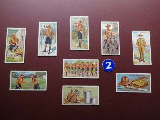 BOY SCOUTS,  A SERIES,  BLUE BACK,  ISSUED 1911 BY OGDENS SET 50 3