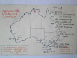 Qsl Cards From The Abc In Australia