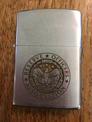Vintage 1950’s Zippo Lighter Army Reserve Officer Association Stainless