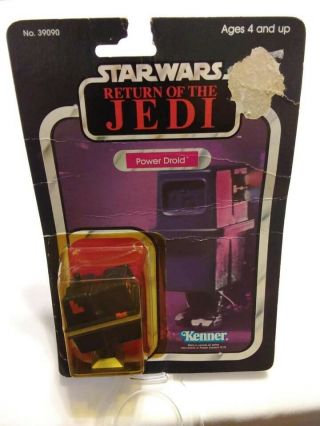 1983 Return Of The Jedi Power Droid 65 Back Opened Cardback Bubble Figure Rare