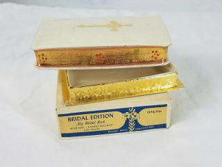 1954 Prayer Book For The Catholic Bride Regina Press,  Gold Edges VTG 3