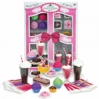 Complete 27 Pc Doll Accessory Food Set,  15 Sweet Treats & Spoons & Paper 18 Inch