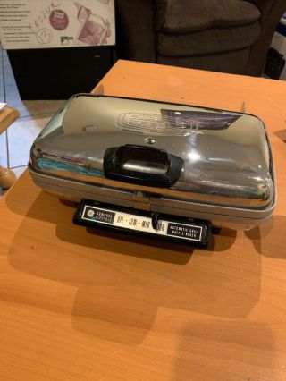 Vintage General Electric Ge Automatic Grill Waffle Baker Maker 34g42 Made In Usa