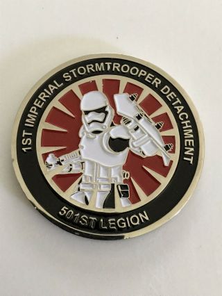 Star Wars 501st Legion 1st Imperial Stormtrooper Riot Control Challenge Coin