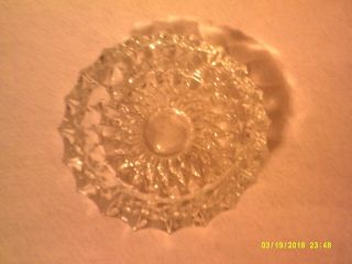 Vintage Ashtray Large Heavy Crystal Clear Cut Glass 7 ” Diameter [ F6 ]