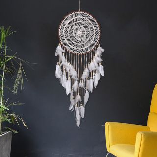 Large Dream Catcher Wall Hanging Decoration Ornament Handmade Feather Craft Diy