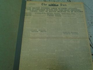 Bound Volume Of Newspapers The York Sun For May 1918 World War I Content