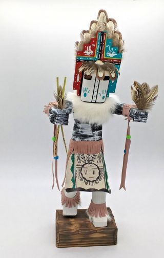 Hemis Kachina Doll 17.  5 " Signed Handmade By Navajo Artist In Mexico