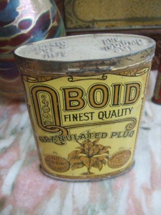Vintage Q Boid Tobacco Pocket Tin Grade 8.  5