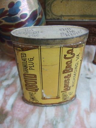 Vintage Q Boid tobacco pocket tin grade 8.  5 2
