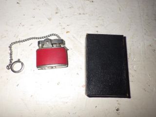 Vintage Continental Lift Arm Lighter With Chain Cigarette Tobacco