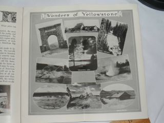 Vintage 1920s Yellowstone National Park Northern Pacific Line Tours Brochure