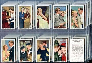 Tobacco Card Set,  Gallaher,  Famous Film Scenes,  Laurel & Hardy Etc,  Actors,  1935