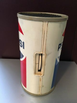 VINTAGE PEPSI - COLA CAN AM RADIO –WORKS WELL - OLD – HONG KONG – GENERAL ELECTRIC 4