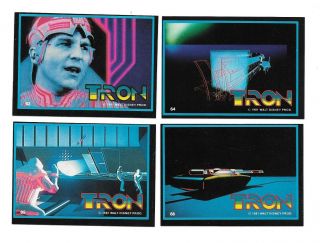 1982 Donruss Tron Trading Card Complete Set 1 - 66,  8 Stickers - Non - Sport