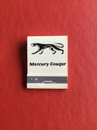 1967 Mercury Cougar Promotional Dealership Match Book.