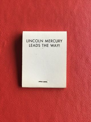 1967 Mercury Cougar promotional dealership match book. 2