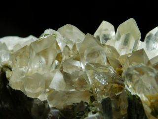 A Big Quartz Crystal Cluster With GREEN Epidote Crystals From Brazil 509gr e 4