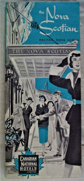 The Nova Scotian Hotel Halifax Souvenir Advertising Brochure 1950s Cn Hotels