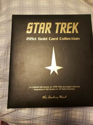 22kt Gold Star Trek Trading Cards