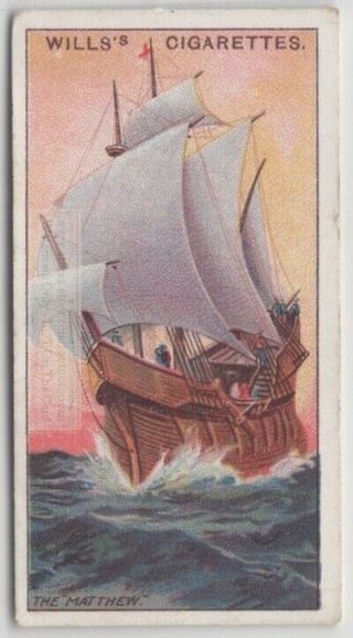 " Matthew " Caravel Ship John Cabot Canada Newfoundland 100,  Y/o Trade Card