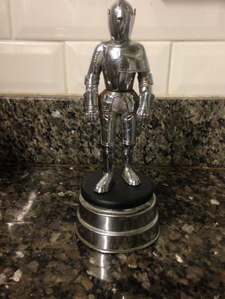 Vintage Thorens Knight In Armor Table Lighter Music Box